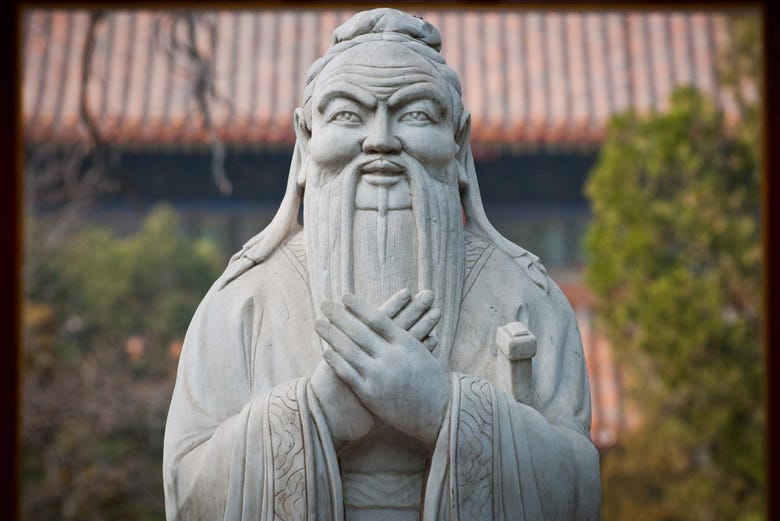 Sculpture du temple de Confucius à Pékin