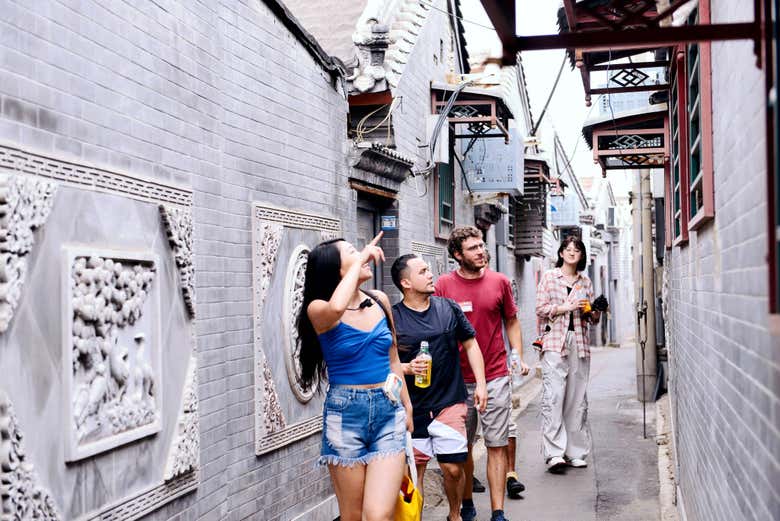 Promenade dans une ruelle de Pékin